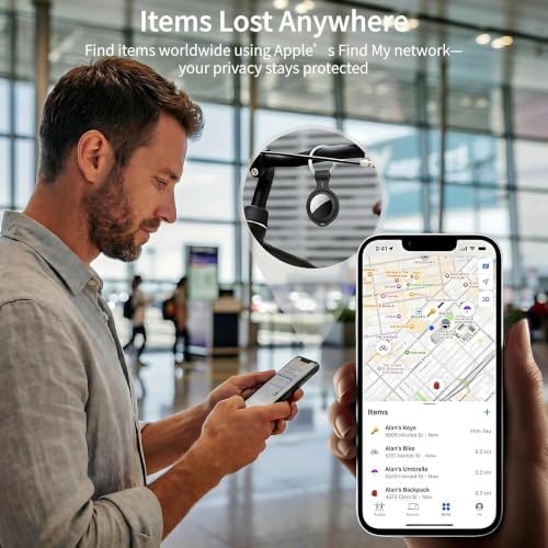 2 Pack Smart Tracker Tags MFi Certified for Apple Find My Item Finder