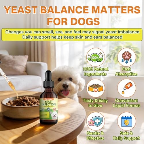 puyrzoe Natural Yeast Infection Treatment for Dogs, Yeast Treatment for Dog