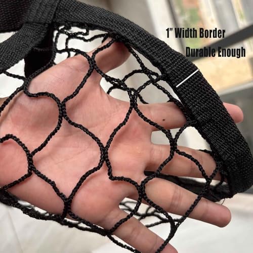 2 PCS Slow Feed Hay Net for Horses,Goats,Sheep,Donkey, Black, 35 x 31 Inch