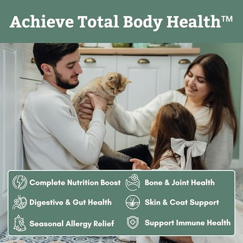 Organic Cat Vitamins, 8 oz, 75 Scoops, Essential Nutrients for Cats