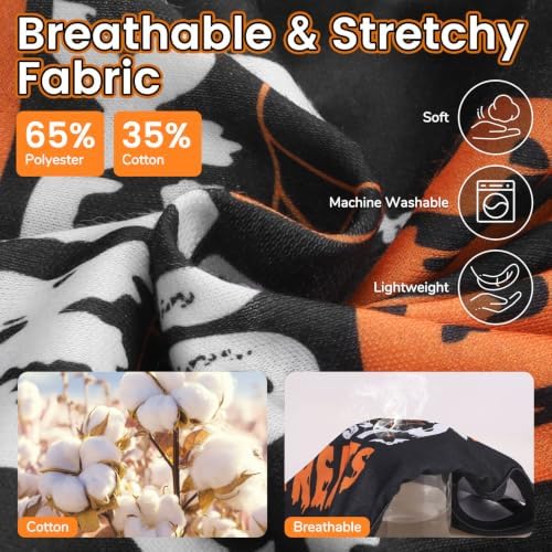 BINGPET 2PCS Dog Halloween Costume, Soft Cotton Puppy Shirt, Trick or Treat