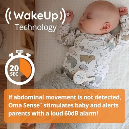 Levana Oma Sense Portable Baby Breathing Movement Monitor with Vibrations and Audible Alerts Designed to Stimulate Baby and Alert Parents