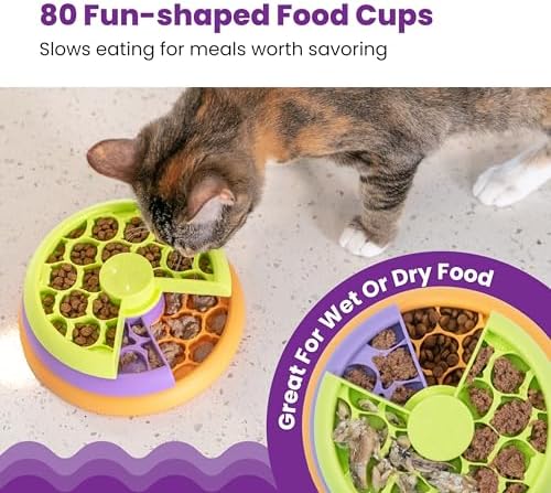 Catstages Nina Ottosson Kitty Lickin' Layers Cat Toy Treat Puzzle, 6.6"