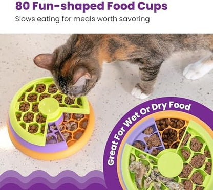 Catstages Nina Ottosson Kitty Lickin' Layers Cat Toy Treat Puzzle, 6.6"