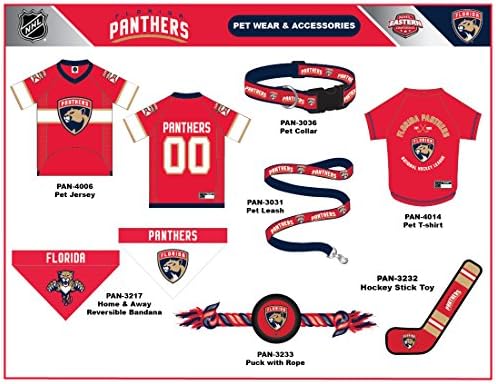 NHL FLORIDA PANTHERS BANDANA for DOGS & CATS, Large/X-Large. - Cute & Stylish Bandana! The Perfect HOCKEY FAN Scarf Bandana, great for Birthdays or any Party!