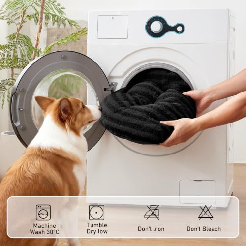 FURTIME Washable Dog Bed Medium Size Dogs, Deluxe Dog Crate Beds