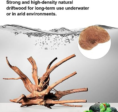 majoywoo Natural Driftwood for Aquarium Decor Fish Tank Decor Reptile Decor