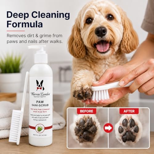 Warren London Pawdicure Gift Box for Dogs, 8-Piece Paw Spa Kit