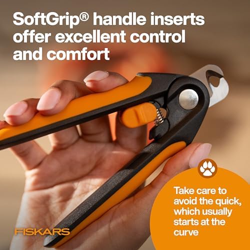 Fiskars Pet Large Nail Clippers, Cat and Dog Trimmers for Grooming, 5.75", Large (Pack of 6)
