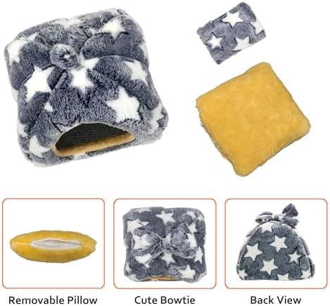 Guinea Pig Bed, Hideout House for Small Animals, Warm & Cozy