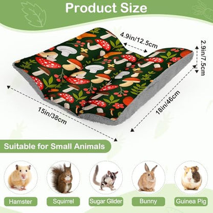 18"x15" Soft Plush Rabbit Bed Washable Cuddle Mat for Small Pets