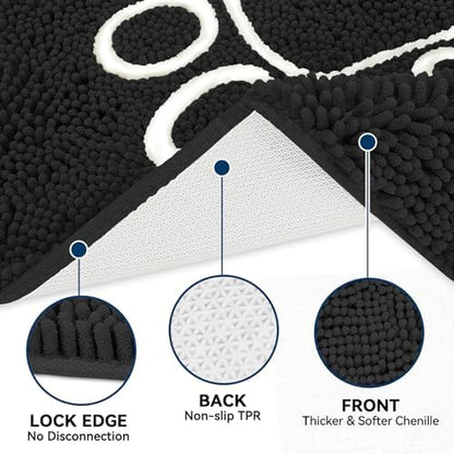 Bcoimo Super Absorbent Dog Door Mat, 60"*24" Anti Slip Mat for Muddy Paws