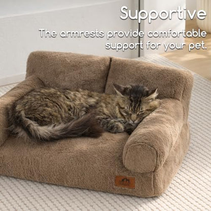 Hollypet Small Dog Large Cat Bed Puppy Couch Beds for Pets up to 25 lbs