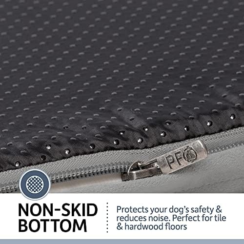 PetFusion Ultimate Dog Bed, Orthopedic Memory Foam, Multiple Sizes/Colors, Medium Firmness Pillow, Waterproof Liner, YKK Zippers, Breathable 35% Cotton Cover,1yr. Warranty, Small (25x20"), Sandstone