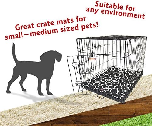 30" Fusion Black Crate Dog Bed Mat By Majestic Pet Products