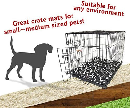 30" Fusion Black Crate Dog Bed Mat By Majestic Pet Products