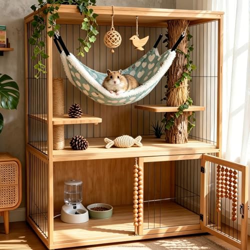 Guinea Pig Hammock for Cage 13.3X13.3,Sugar Glider Hammock,Reusable