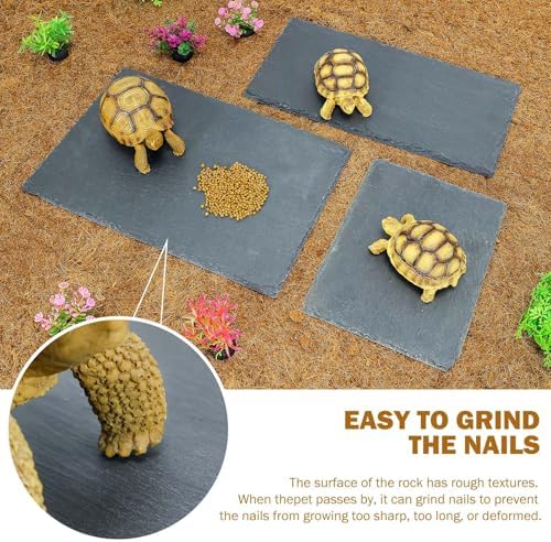 Rock Basking Platform with Bowl & Mat for Reptiles Medium