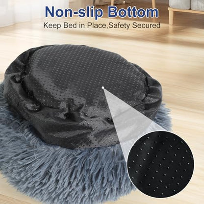 Guinea Pig Hideout, Doughnut Guinea Pig Bed, Rabbit Bunny Hideout(Black)