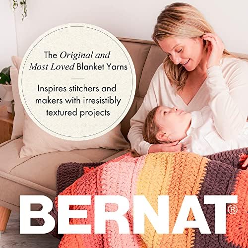 Bernat Blanket Extra Thick Chunky Yarn for Crocheting, Deep Navy