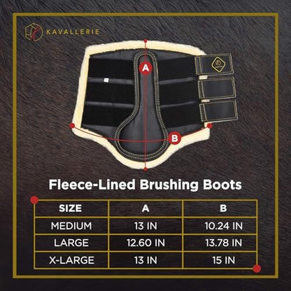 Kavallerie Classic Tendon Boots, Impact-Absorbing Material, Breathable & Evenly Distribute Pressure, Protect Tendon and Ligaments, Anti-Slip, Anti- Sore and Moisture Repellant Show Jumping Boots