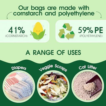 Pet N Pet Poop Bags for Dogs, 800 Count, Unscented, Tie Handles Thick