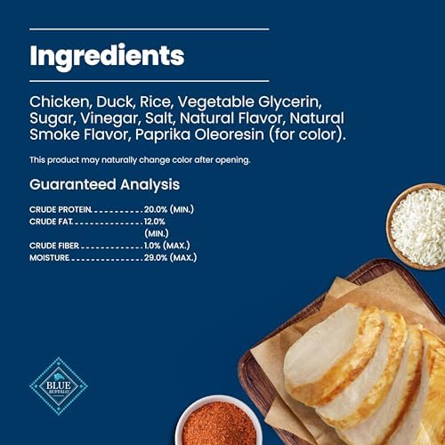 Blue Buffalo Nudges Jerky Cuts Chicken & Duck Dog Treats, 36 oz
