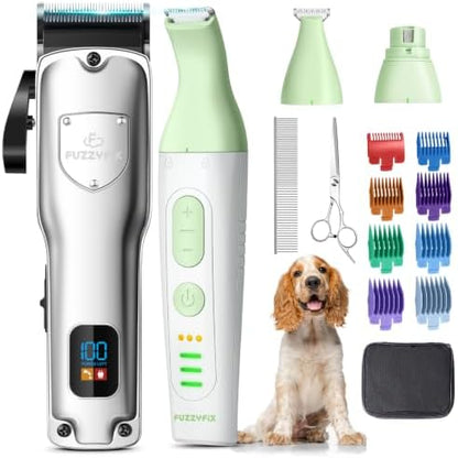 Dog Grooming Kit Dog Clippers for Grooming for Thick Curly Coats