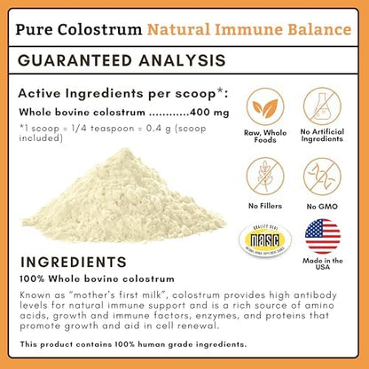 Colostrum for Dogs & Cats, 1 oz, 70 Scoops, Cat & Dog Allergy Relief