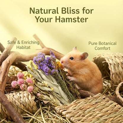 Sukh Natural Hamster Bedding Sprays - Floral Forage Cage Accessories