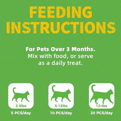 Just Try Cat Grass Jerky Treats for Indoor Cats, 16 oz