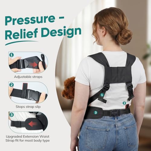 Dog Sling Carrier Front with Thicken Bottom Support for Small Dogs 10-16 lb