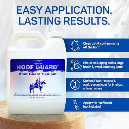 Hoof Guard Sealant Refill, Horse Hoof Protector & Hardener w/Aramid, 32 oz