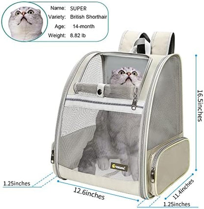 Texsens Innovative Traveler Bubble Backpack Pet Carriers for Cats and Dogs