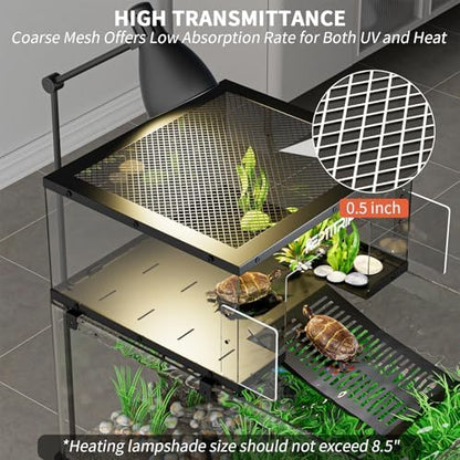 Stainless Steel Turtle Basking Platform, for 18‑20 Inch Wide Aquariums, XL