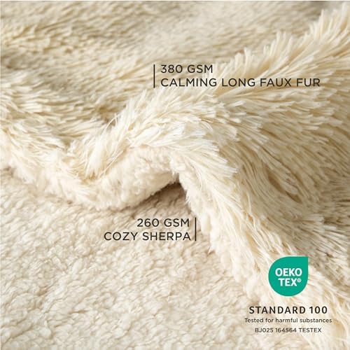 Bedsure Waterproof Dog Blanket for Small Dogs Cats Fluffy Faux Fur, 30x40