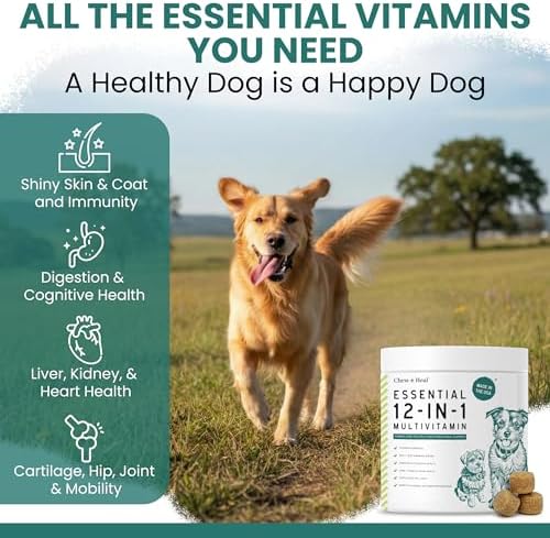 12-in-1 Dog Vitamin and Supplement Chews, 60 Ct - Senior and Puppy Vitamin