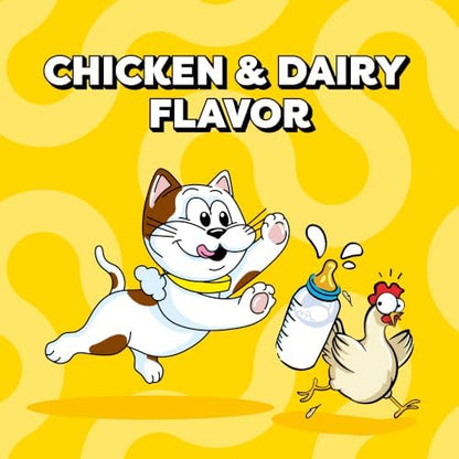 Temptations Kitten Crunchy Cat Treats, Chicken & Dairy, 3 oz, 12 Pack