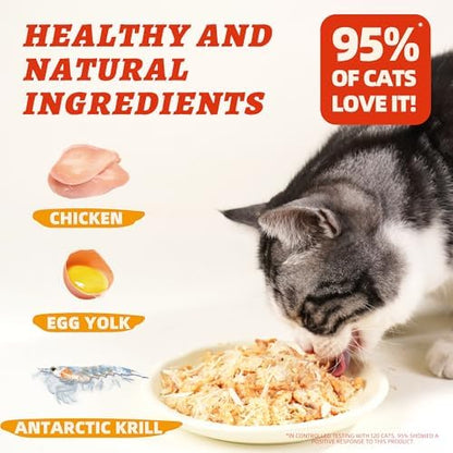 Wellix Freeze Dried Topper for Cats & Dogs, Antarctic Krill Treats, 7.05oz