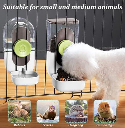 Kenond 35oz Rabbit feeders,Rabbit Water Dispenser,Pet Ferret Cage Food Bowl