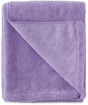 Bone Dry Pet Grooming Microfiber Towel, Embroidered Collection, X-Large,41x23.5, Lavender