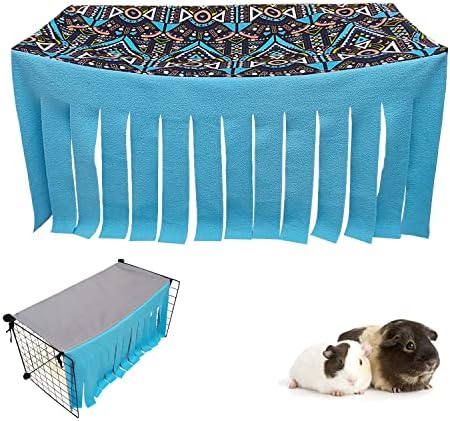 RIOUSSI Guinea Pig Hideout Hideaway Corner Fleece Toys Cage Accessories