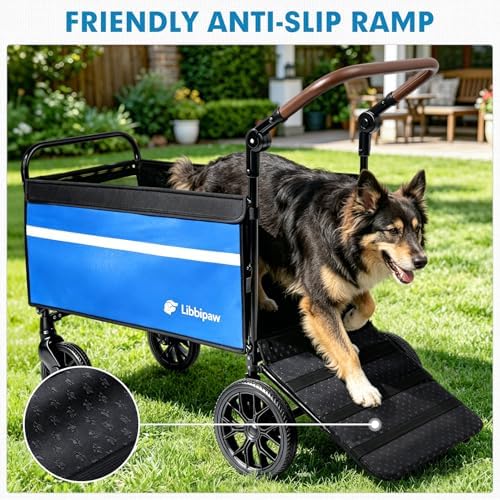 Foldable Dog Wagon for Medium & Large Dogs, Outdoor Pet Wagon