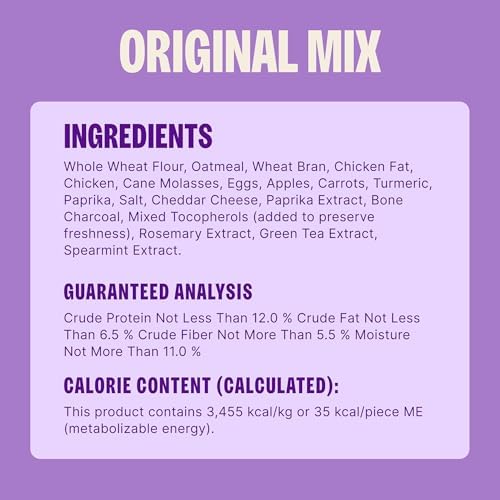 Wellness Old Mother Hubbard Classic Original Mix Dog Biscuits, Natural Training Treats, 4 Flavors, Small Size, 20 oz Bag