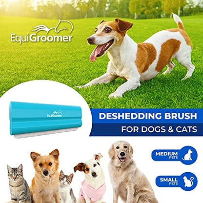 EquiGroomer 5-Inch Undercoat Deshedding Brush for Dogs & Cats, Turquoise