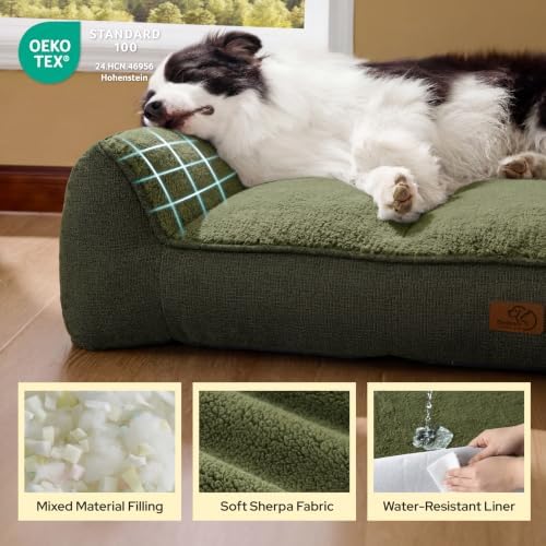 Bedsure SupportMax™ Extra Thick Orthopedic XL Dog Bed for Extra Large Dogs