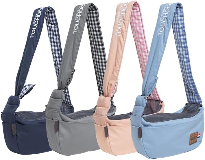 Pet Life ® Touchdog 'Toga-Bark' Over-The-Shoulder Hand-Free Back-Support Pet Carrier Purse Fashion Cat and Dog Carrier with Built-in Pockets
