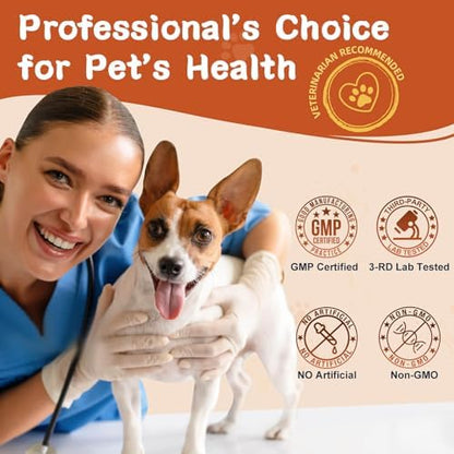 ZEBORA Probiotics for Dogs, Digestive & Itch Relief, 120 Soft Chews