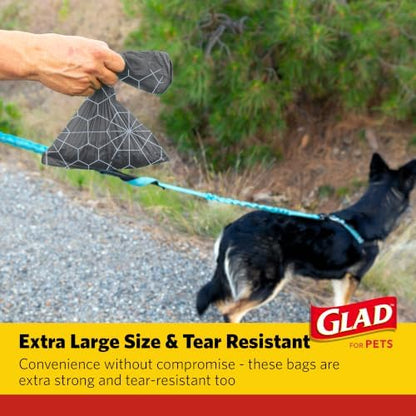 Glad Extra Large Heavy Duty Scented Dog Waste Bags, 360 Count Value Pack