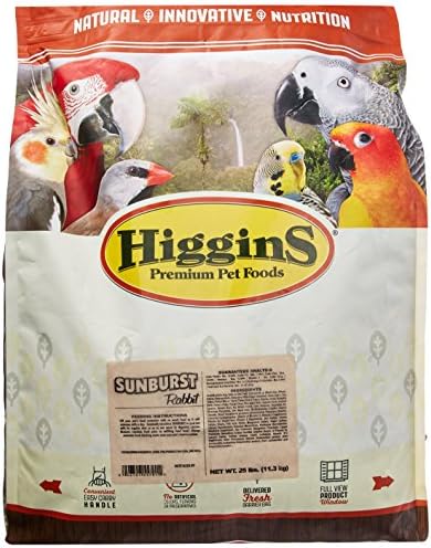 Higgins 466904 Higg Sunburst Rabbit Food, 25-Pound